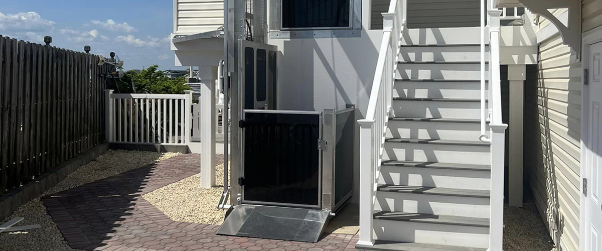 Crown Elevator Outdoor Vertical Lift Marine Grade New Jersey